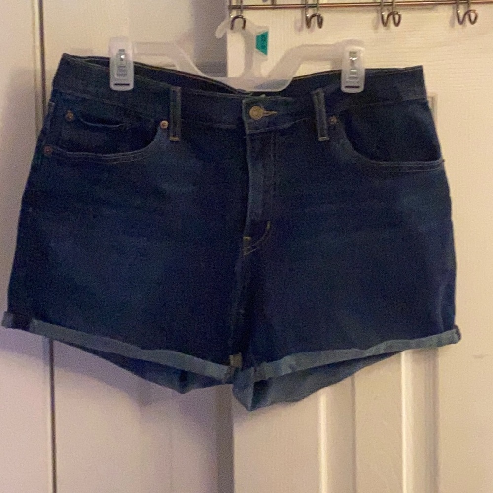 Levi’s dark denim shorts